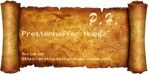 Prettenhoffer Hugó névjegykártya